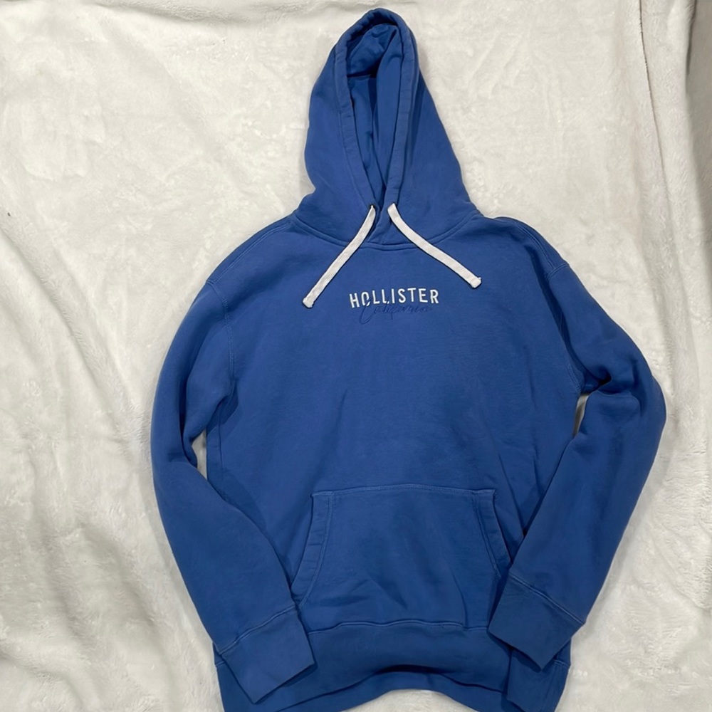 blue hollister hoodie